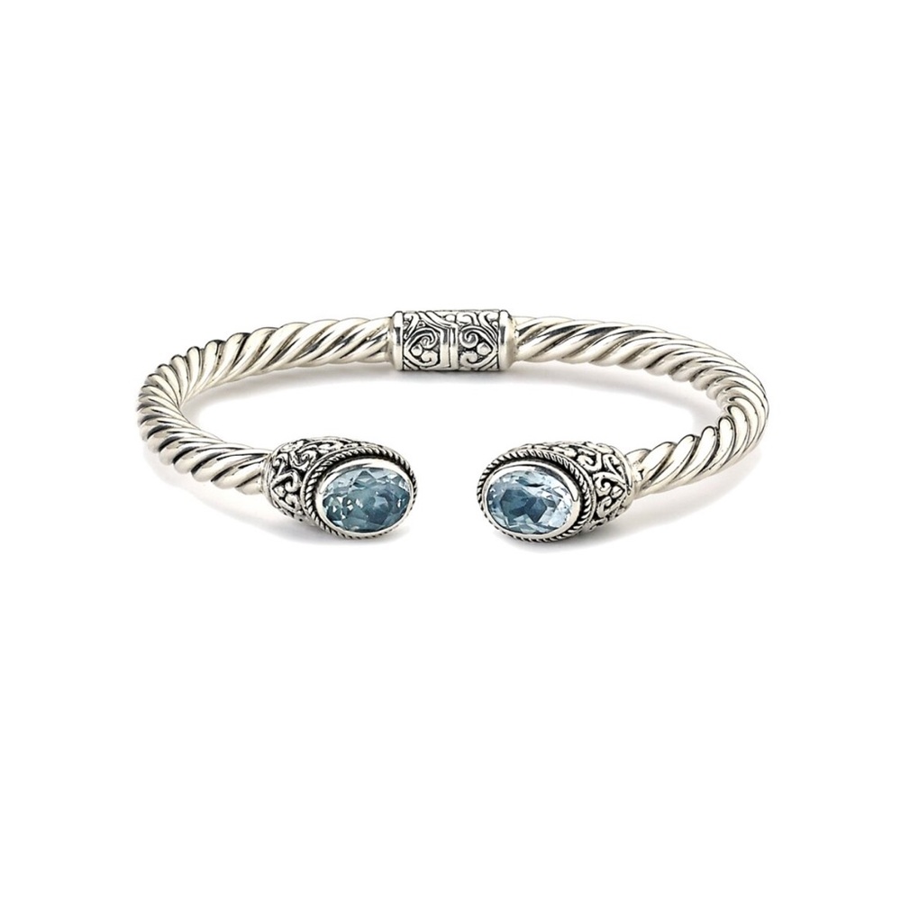 Silver and Turquoise Bracelet - Picture 12 of 13